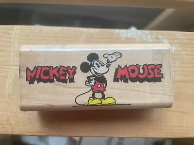 Rubber Stampede Mickey Mouse 376-E Wood Mounted Rubber Stamp • $19.99