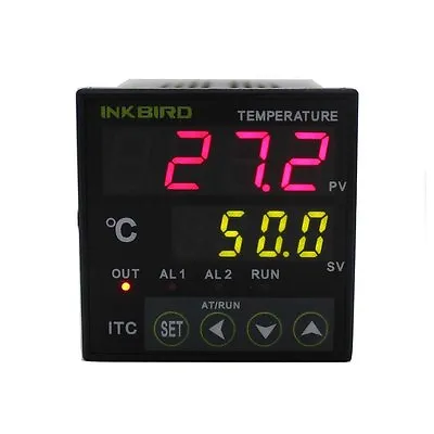 $22.40 • Buy Inkbird ITC-100RH Digital PID Temperature Controller Thermostat AC/DC 120V-240V