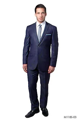 New Ultra Slim Fit Shiny Men's Suit Formal Prom Dance Best Man Groomsmen Wedding • $164.99