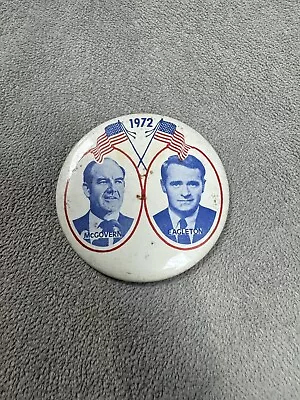 Vintage 3.50  McGovern & Eagleton 1972 Presidental Political Campaign Button Pin • $4