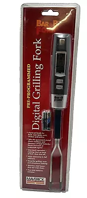 Maverick Bar B Fork Pre-Programmed Digital Grilling Fork (ET-54) BBQ Grill NIB • $4.95