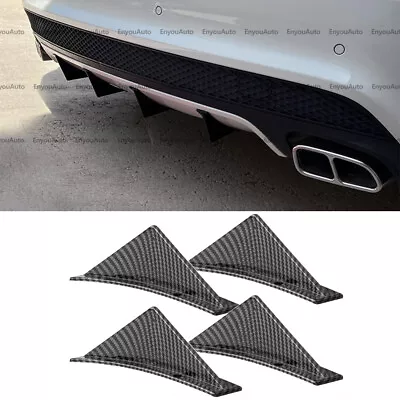 For Mazda MX-5 Miata Rear Bumper Lip Splitter Shark Fin Diffuser Carbon Fiber • $9.99