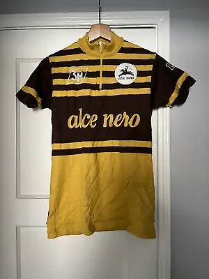 Vintage Wool Blend Eroica Cycling Jersey Size 2 Small Made In Italy • $30