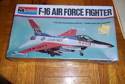 Monogram Vintage F-16 Air Force Fighter Kit Still Sealed   NEW IN BOX • $9.95