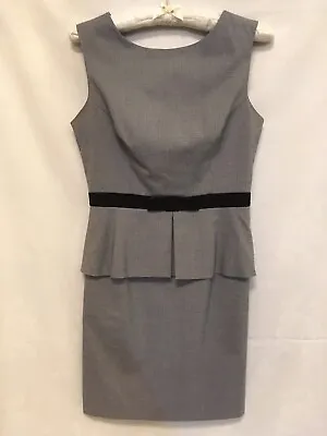 Dress Size 10 Grey Check By Miss Selfridge  - Peplum Style Top + Straight Skirt • £10