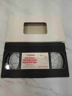 Zojirushi BBCC-V20 Bread Machine Manual Owners Instruction User Guide VHS Tape  • $15.30