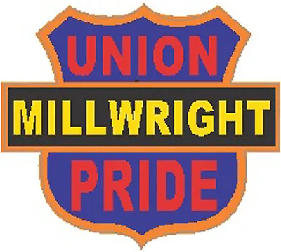 Union Pride Millwright Hard Hat Sticker CMW-18 • $0.99