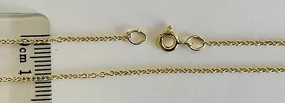 £56.50 • Buy 9ct Gold 375 - 18” / 45cm Trace Chain - UK Hallmark New 1.4 Grams