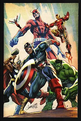 AVENGERS ASSEMBLE ALPHA #1 J Scott Campbell 1:100 Virgin Variant NM • $40