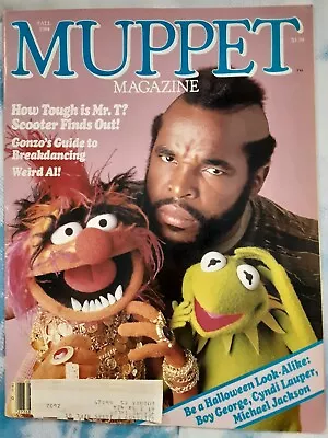 1984 Muppet Magazine Fall Issue Featuring Mr. T And Weird Al • $20