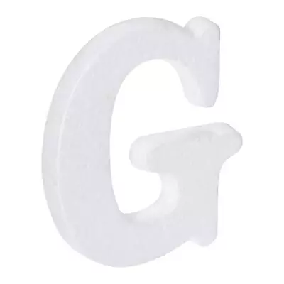 Foam Letters G Letter EPS White Polystyrene Letter Foam 100mm/4 Inch • $6.19