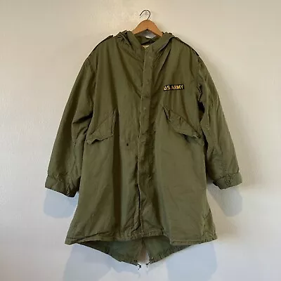 Vintage M-1951 Fishtail Parka Shell With Liner M51 US Army Korean War Jacket • $295