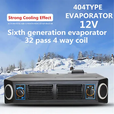 12V DC 2 Vents A/C Air Conditioner Cooler Dash Evaporator For Truck Hot Rod Car • $116.89