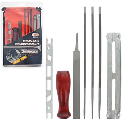 8pc Chainsaw Sharpening Kit Files 5/32 3/16 7/32 Raker Depth Gauge Grinder Blade • $21.21
