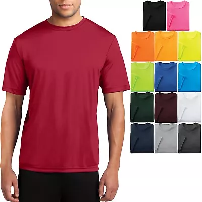 Men's Moisture Wicking T-Shirt Workout Performance Tee S M L XL 2X 3X 4X  • $9.98