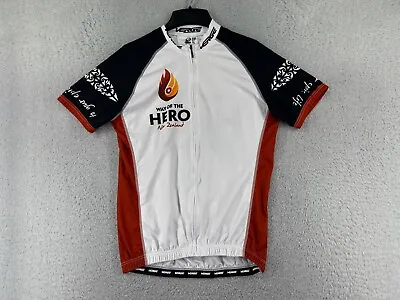 Verge Cycling Jersey Mens Large White Short Sleeve Way Of The Hero New Zealand • $20.89