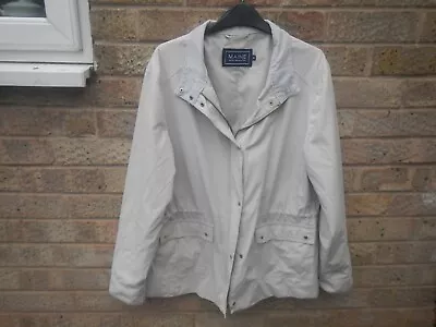 Ladies Maine Light Beige Size 18 Drawstring Jacket  • £9.50