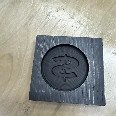 Dollar Sign Coin Graphite  Casting Ingot Mold 2 “ X .3 Inches • $18