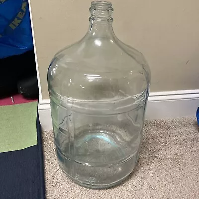 Vintage CRISA 5 Gallon Glass Water Blue Tinted Bottle Made In Mexico • $65