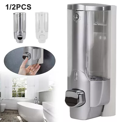 £7.19 • Buy 1/2 PCS Wall-mounted 350ML Dispenser Hands Sanitizer Soap Shampoo Dispense