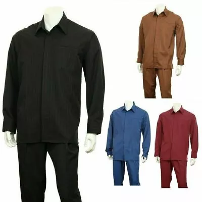 Men's 2-piece Casual Shirt&pants Sets(walking Suit) By Fortino Landi Syle 2767 • $49.99