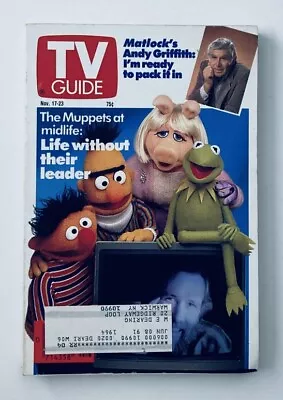 TV Guide Magazine November 17 1990 Andy Griffith And The Muppets NY Metro Ed. • $9.95