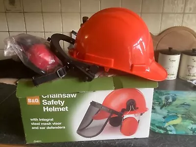 B And Q Chainsaw Safety Helmet NEW • £20