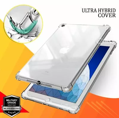 $12.75 • Buy Apple IPad 8th 7th 6th 5th Gen Air 1 2 3 Mini PRO Clear Case Heavy Duty Cover