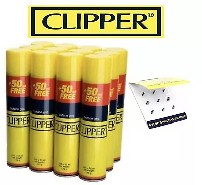 CLIPPER High Quality Universal Gas Lighter Butane Fuel Fluid Refill 300ML &Flint • £1.99