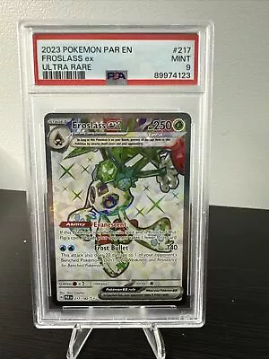 Pokémon TCG Froslass EX Paradox Rift 217/182 Holo Ultra Rare PSA 9 MINT • $15