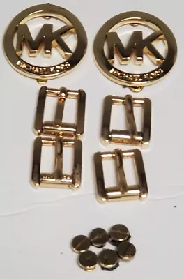 Michael Kors Silver Tone Hardware Replacement 2 MK Logo Accessory 1 Buckle • $30
