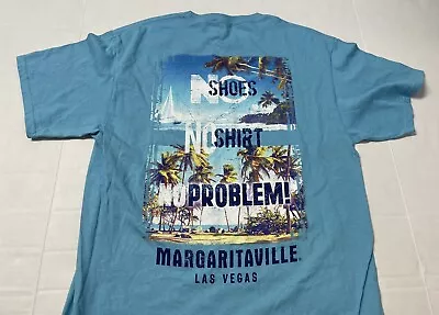 Margaritaville T Shirt Blue Mens M No Shoes No Shirt No Problem NWT Las Vegas • $9.99