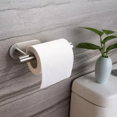 Toilet Roll Holder Self Adhesive Toilet Paper Holder For Bathroom Stick On Wall • $17.99