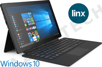 Linx 12X64 12.5  FHD Intel Quad Core 64GB 4GB Windows 10 PRO Tablet + Keyboard  • £244.99