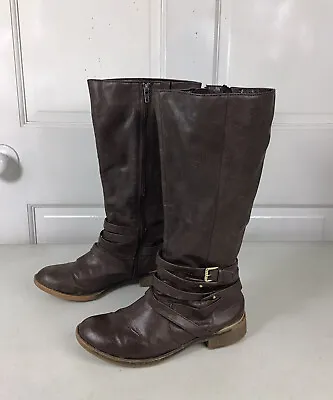 $11.91 • Buy JUST FAB Boots Side Zipper Womens 7.5