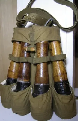 Vietnam Era Chinese Military Potato Masher -stick-grenade--pouch  Vintage *** • $49.86
