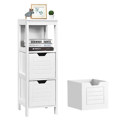 £49.95 • Buy Bathroom Floor Cabinet Multifunction Wooden Storage Rack Free Standing Organizer
