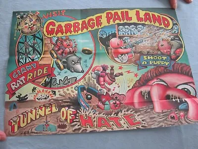 1986 -- GARBAGE PAIL KIDS Poster -- Visit Garbage Pail Land-- 12x 17 Inches • $5.99