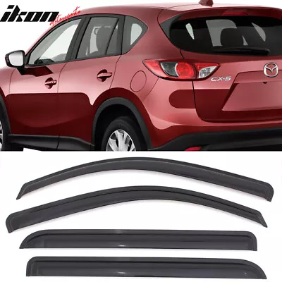 Fits 13-16 Mazda CX-5 Window Visor Acrylic Sun Rain Guard Deflector 4PC Set • $29.98