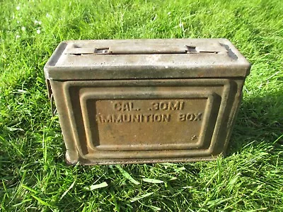 WW2 US Army Reeves 30 Cal Ammo Box Ammunition Tin • £9.99