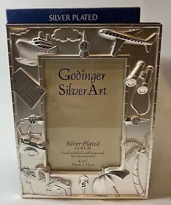 Godinger Art Silver Plated Travel/vacation Photo Album Holds100 4x6 Photos • $9.99