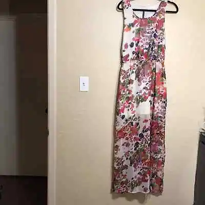 W118 By Walter Baker Womens Dress Large Floral Maxi Sleeveless  • $22.49