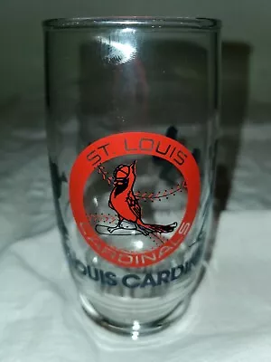 Vintage St. Louis Cardinals Collectors Glass W/ Logo & Player Silhouette • $14.99