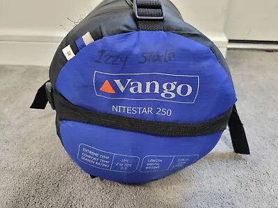 Vango Nitestar 250 Sleeping Bag Blue 220cm X 80cm 2-3 Seasons • £14.99