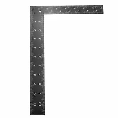 L SQUARE RULER 90 DEGREE 0-12 INCH + 0-30cm 2-SIDED RIGHT ANGLE DIY   • $11.50