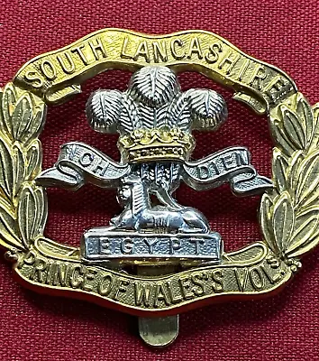 British Military Cap Badge - South Lancashire Prince Of Wales Volunteers • £4.99