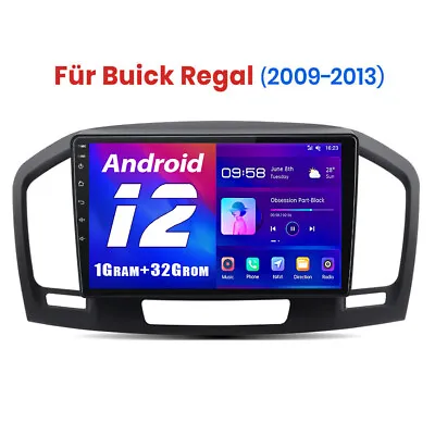 Android12 AutoRadio GPS SATNav For Vauxhall Insignia Buick Regal 09-13 1+32 Unit • £129.99