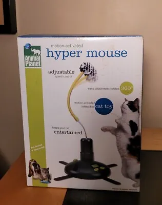 Animal Planet HYPER MOUSE- Motion-Activated Interactive Electronic Wand Cat Toy  • $19.99