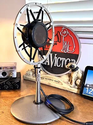 Rare 1940's Western Electric 618 Dynamic Ring Microphone Works W/desk Stand! • $599