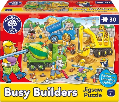 £12.99 • Buy Orchard Toys Busy Builders Puzzle 30 Pieces Teacher Tested Kids Fun Jigsaw Age 3